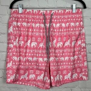 Boardies pink elephant positive vibes swim shorts‎ trunks, sz L, NWT $75